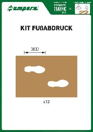 Schablonensatz KIT Fußabdruck Produktbild