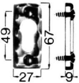 Schlüssel-Rosette 283 Produktbild