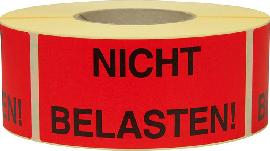 Hinweis Etiketten Nicht belasten 1.000 Stk/Rolle Produktbild