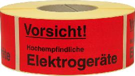 Hinweis Etiketten Empf. Elektronik 1.000 Stk/Rolle Produktbild