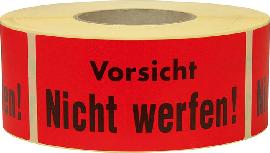 Hinweis Etiketten Vorsicht nicht werfen 1.000 Stk/Rolle Produktbild