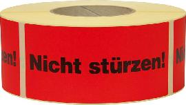 Hinweis Etiketten Nicht stürzen 1.000 Stk/Rolle Produktbild