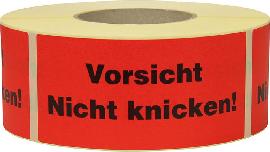 Hinweis Etiketten Vorsicht Nicht knicken 1.000 Stk/Rolle Produktbild