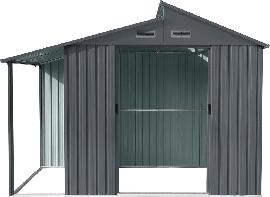 Gerätehaus Skylight mit Anbau Produktbild