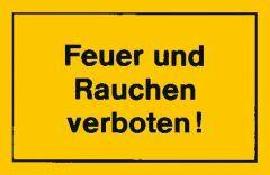 Verbotsschild "Feuer und Rauchen verboten" Produktbild