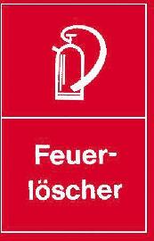 Warnschild "Feuerlöscher" Produktbild