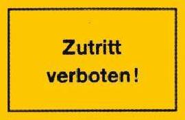 Verbotsschild "Zutritt verboten" Produktbild