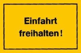 Verbotsschild "Einfahrt freihalten" 250 x 150 Produktbild