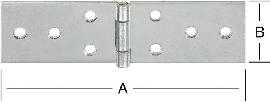 Tischband, breit DIN 7957 Produktbild