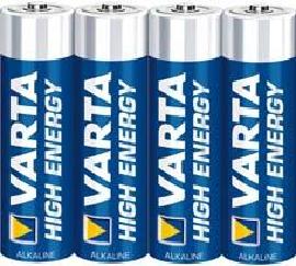 Varta Alkali High Energy AA 4x Fol Produktbild