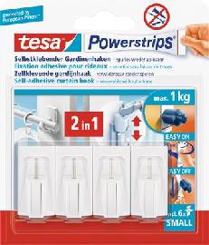 tesa® Powerstrips Vario-Gardinenhaken Produktbild