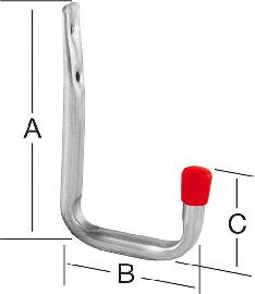 Wandhaken, U-Form Produktbild