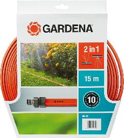 Schlauch-Regner 15,0 m orange m. Armaturen Gardena Produktbild