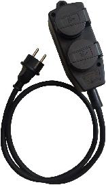 Verlängerungskabel, mit 4-fach-Kupplung Produktbild