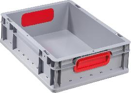 ProfiPlus EuroBox, Griff geschlossen, grau-rot Produktbild