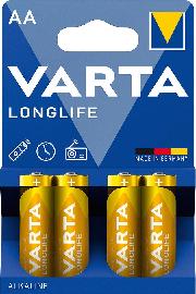 Batterie LONGLIFE VARTA AA 4er Blister Produktbild