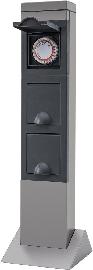 SteelCraft 2-fach Steckdose mit Zeitschaltuhr IP 44 Produktbild