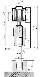 HELM Klipsblende für Glasschiebetüren Produktbild