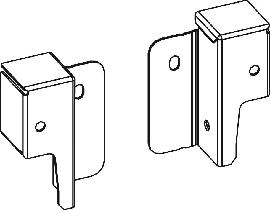 ArciTech Set Rückwandverbinder, Höhe 78 mm Produktbild