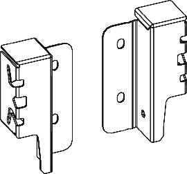 ArciTech Set Rückwandverbinder, Höhe 94 mm Produktbild