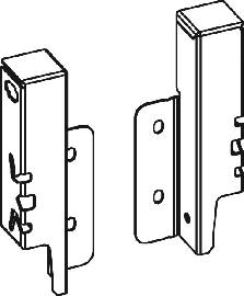 ArciTech Set Rückwandverbinder, Höhe 126 mm Produktbild