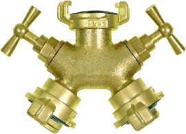GEKA® Zweiwege-Ventil, Messing Guss, mit Kupplungsanschluss Produktbild