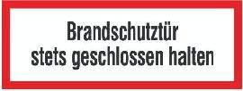 Hinweisschild, Brandschutztür stets geschlossen halten, nicht nachleuchtend Produktbild