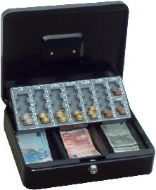 Geldkassette,schwarz Euroein.,300x240x90 Produktbild