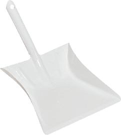 Metall-Kehrschaufel, weiß Produktbild