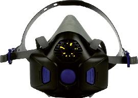 3M™ Secure Click™ Mehrweg-Halbmaske, Sprachmembran, HF-801SD/802SD/803SD Produktbild