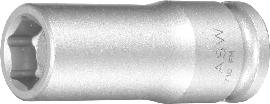 Kraft-Steckschlüssel-Einsatz 3/8", magnetisch, lang Produktbild