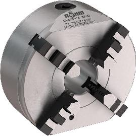 Drehfutter mit Spiralring DURO-M, 4-Backen, DIN 6350, Zylindrische Zentrieraufnahme, Form A, Stahlkörper, mit Bohr- und Drehbacken Produktbild