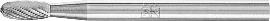 HM-Kleinfrässtift TRE, Tropfenform, Zahnung 5 Produktbild