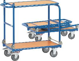 Stahlrohrwagen, mit klappbarer Tischplattform Produktbild