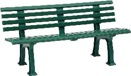 Gartenbank SYLT 3-Sitzer Länge 1500 mm grün Blome Produktbild