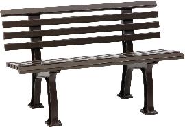Gartenbank IBIZA 2-Sitzer Länge 1200 mm braun Blome Produktbild