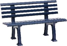 Gartenbank IBIZA 2-Sitzer Länge 1200 mm blau Blome Produktbild