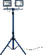 LED-Chip-Stativ-Strahler, 2 x 30 W Produktbild