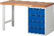Werkbank, Serie 7509, 4 Schubladen Produktbild