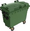 Müllcontainer, Kunststoff, Flachdeckel Produktbild