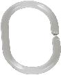 Duschvorhang-Ringe transparent, 12-er Set Produktbild
