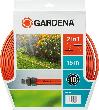 Schlauch-Regner 15,0 m orange m. Armaturen Gardena Produktbild