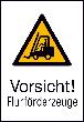 Kombi-Warnschild, Vorsicht Flurförderzeuge Produktbild