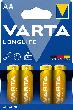 Batterie LONGLIFE VARTA AA 4er Blister Produktbild