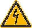 Warnschild, Warnung vor elektrischer Spannung Produktbild