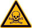 Warnschild, Warnung vor giftigen Stoffen Produktbild