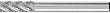HM-Frässtift ZYA, Zylinderform, Zahnung INOX Produktbild