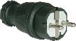Schutzkontakt-Stecker, Gummi Produktbild