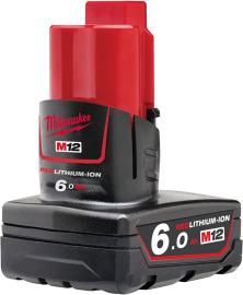Ersatzakku 12,0 V 6,0 Ah Milwaukee M12 B6 Produktbild