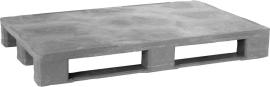 Schwerlast-Kunststoff-Palette, grau Produktbild